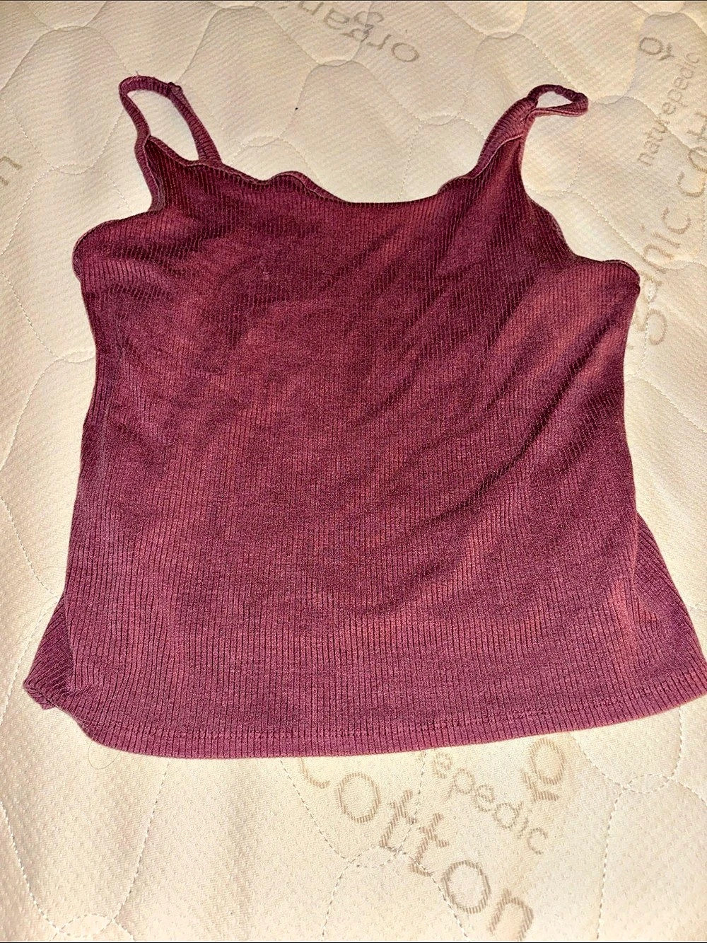 American Eagle Ribbed Camisole in burgundy/maroon Size XL